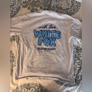 White Fox Tee Size XXS-XS (FITS LIKE A SMALL)